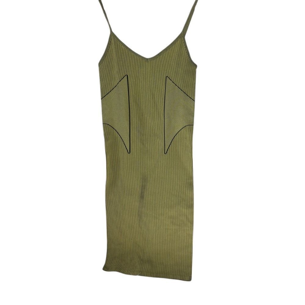 Zara Black/Yellow Women's Bodycon Dress Sz S